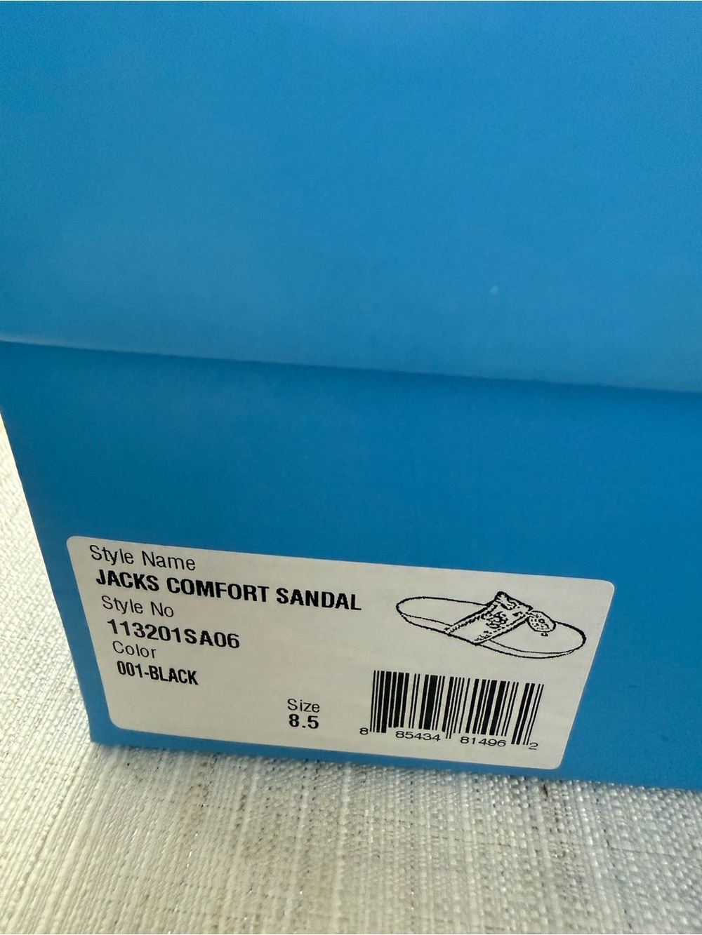 Braided Jack Rogers Comfort Leather Toe-Post Sandals in Black 8.5 - Picture 5 of 5